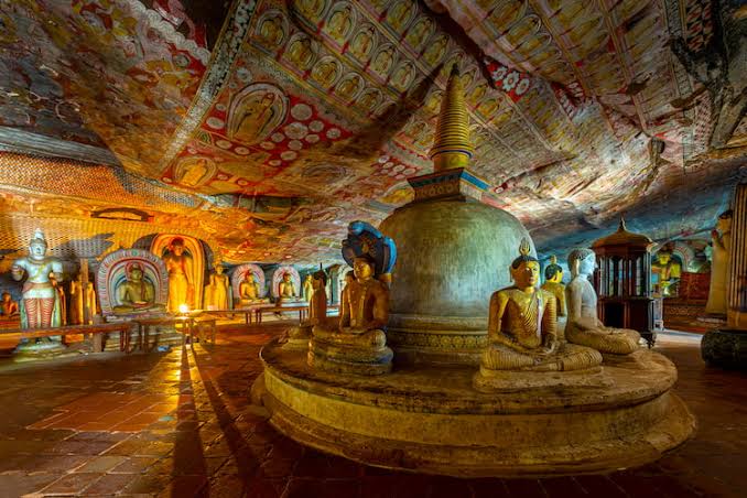 Dambulla Cave Temple at Opening